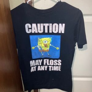 3D Spongebob Flossing Meme shirt